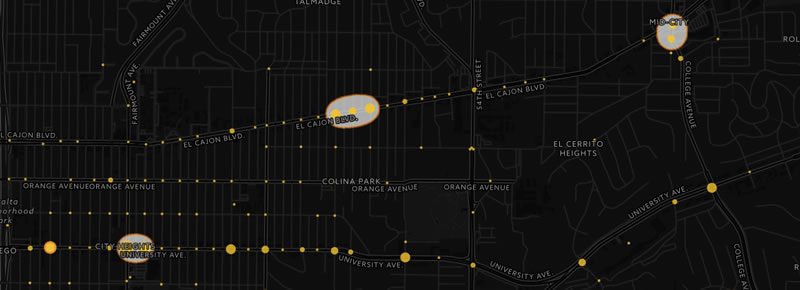 City Heights pedestrian collisions