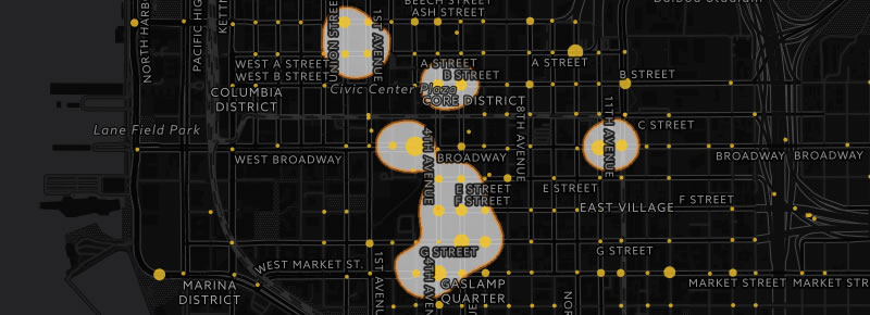 Downtown Pedestrian Collisions